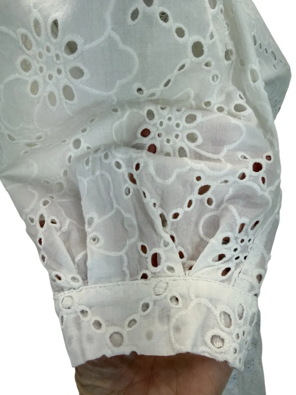 Maje Rayanette Guipure Skater Dress 36 White - Picture 9 of 16